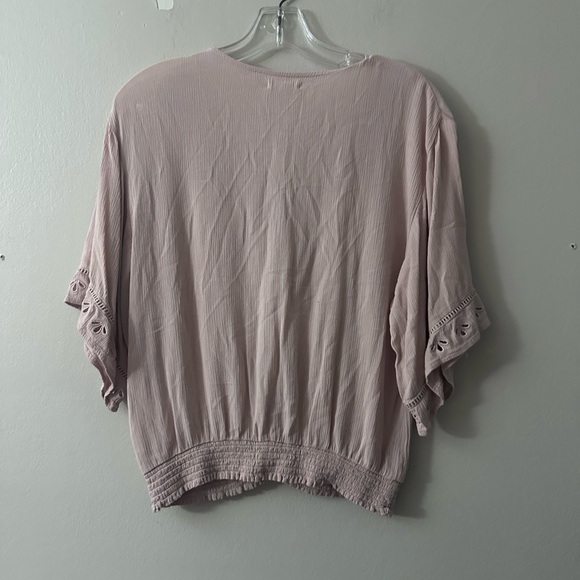 Maurices Mauve Embroidered Blouse - Picture 3 of 6